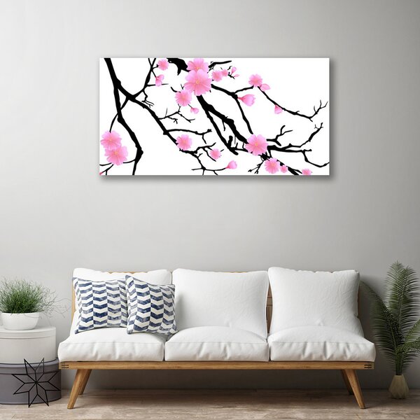 Foto quadro su tela Steli di fiori Art 100x50 cm