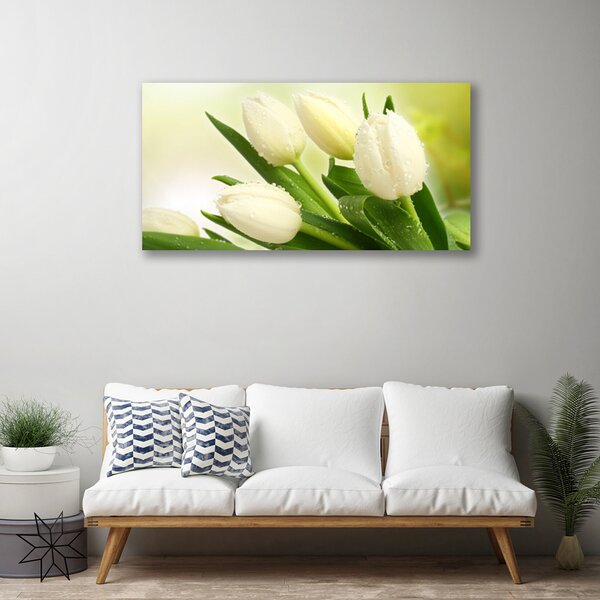 Quadro su tela Tulipani, fiori, piante 100x50 cm