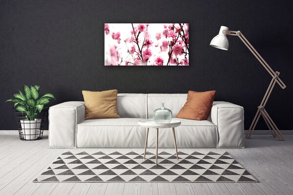 Quadro su tela Rami Fiori Pianta 100x50 cm