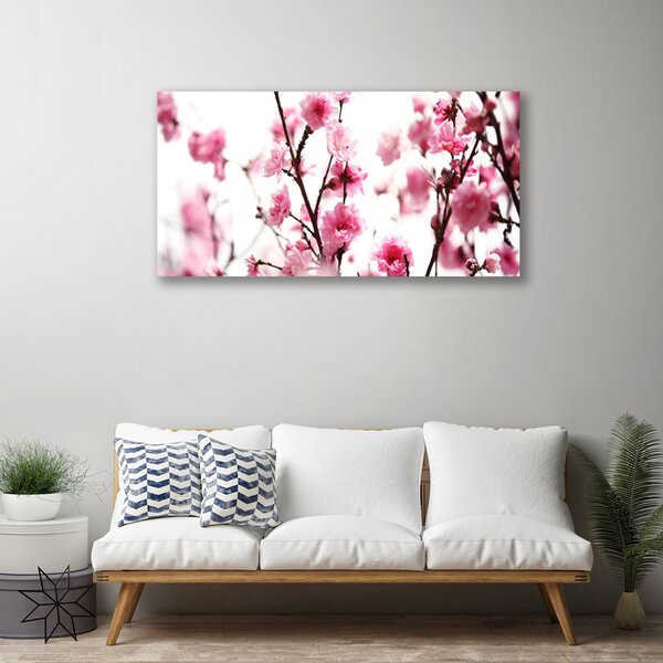 Quadro su tela Rami Fiori Pianta 100x50 cm