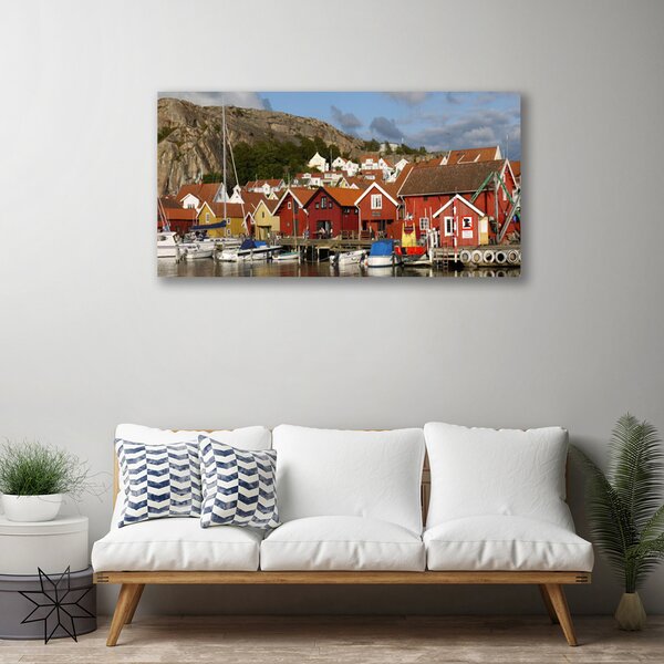 Quadro su tela Paesaggio cittadino 100x50 cm