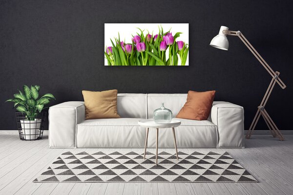 Quadro su tela Tulipani, fiori, piante 100x50 cm