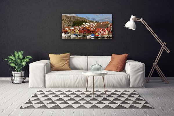 Quadro su tela Paesaggio cittadino 100x50 cm