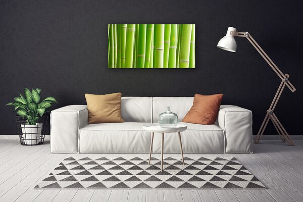 Quadro su tela Stelo della pianta del fiore di bambù 100x50 cm