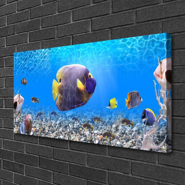 Quadro su tela Pesce della natura 100x50 cm