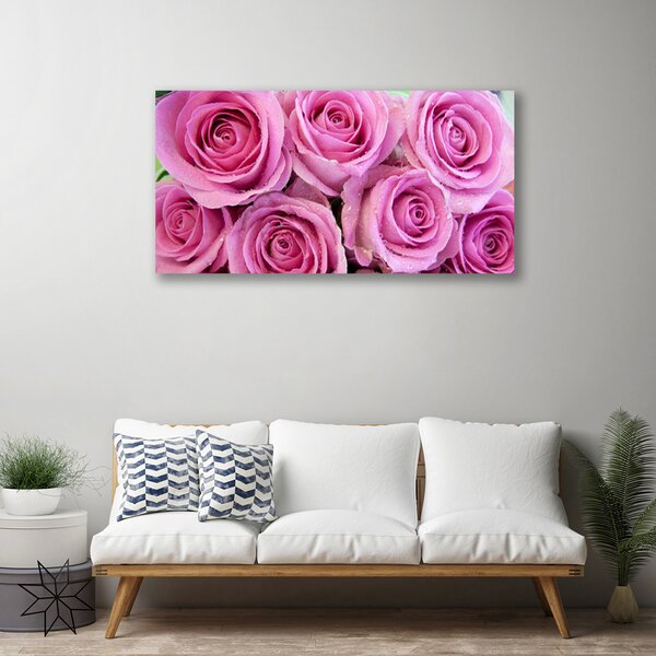 Quadro su tela Rose, fiori, piante 100x50 cm