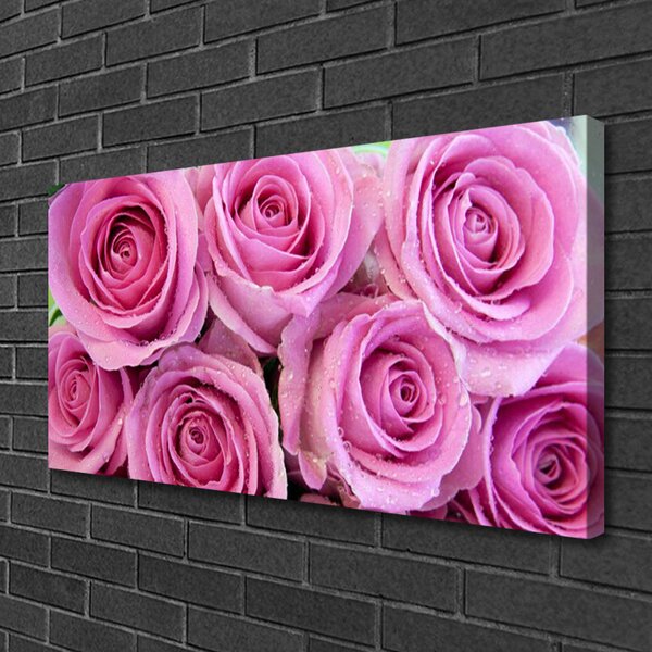 Quadro su tela Rose, fiori, piante 100x50 cm