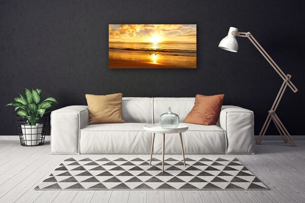 Quadro su tela Mare, sole, paesaggio 100x50 cm