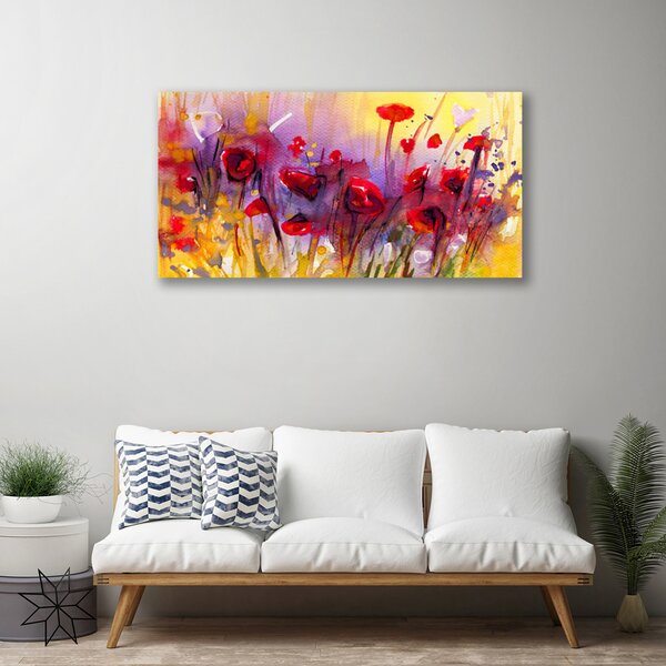 Quadro su tela Fiori Pianta Natura Art 100x50 cm