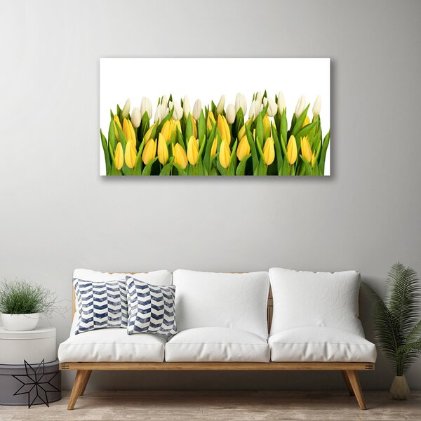 Quadro su tela Tulipani, fiori, piante 100x50 cm