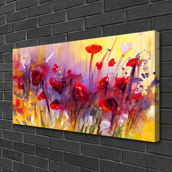 Quadro su tela Fiori Pianta Natura Art 100x50 cm