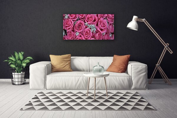 Quadro su tela Rose, fiori, piante 100x50 cm