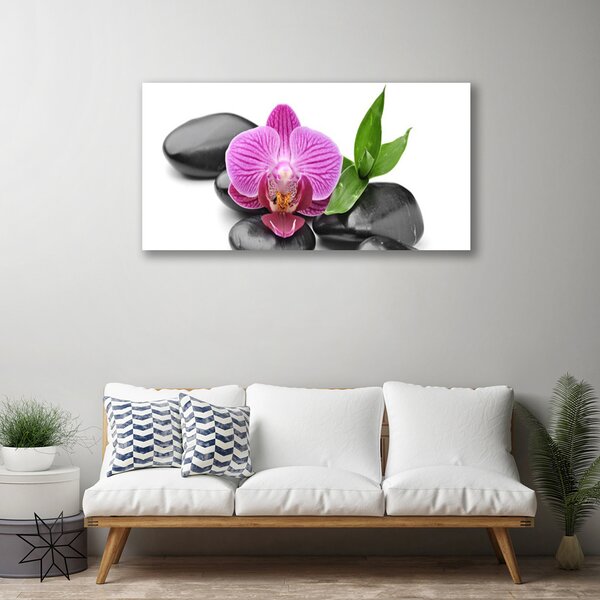 Quadro su tela Pietre di fiori Art 100x50 cm