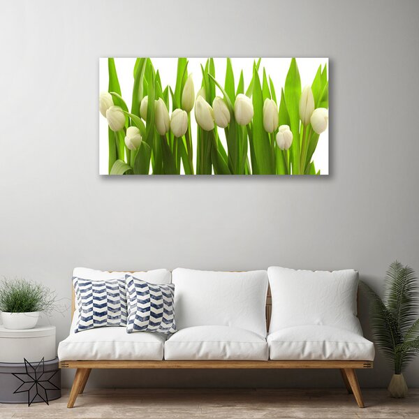 Quadro su tela Tulipani, fiori, piante 100x50 cm