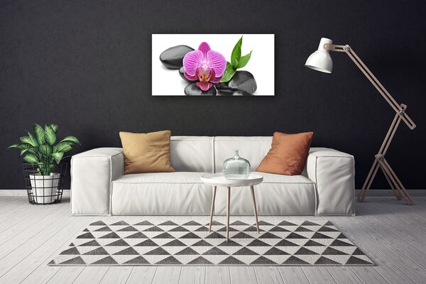 Quadro su tela Pietre di fiori Art 100x50 cm