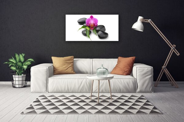 Quadro su tela Pietre di fiori Art 100x50 cm