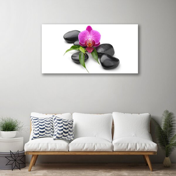 Quadro su tela Pietre di fiori Art 100x50 cm