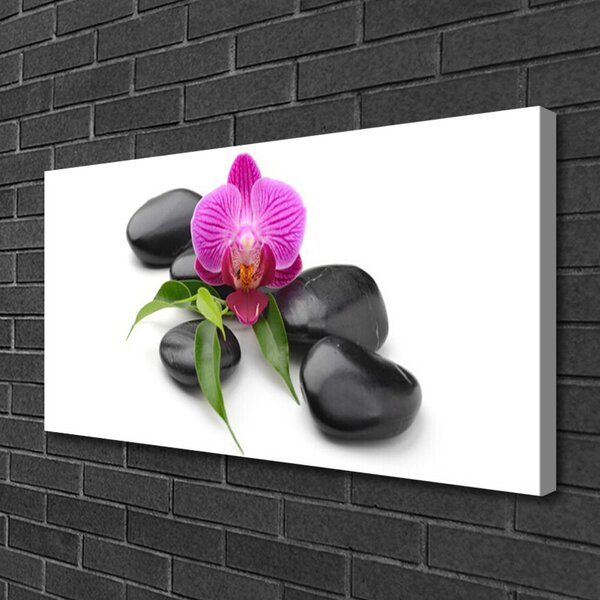 Quadro su tela Pietre di fiori Art 100x50 cm