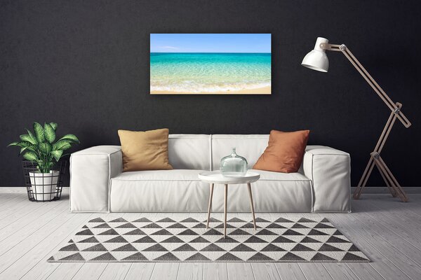 Quadro su tela Paesaggio marino 100x50 cm