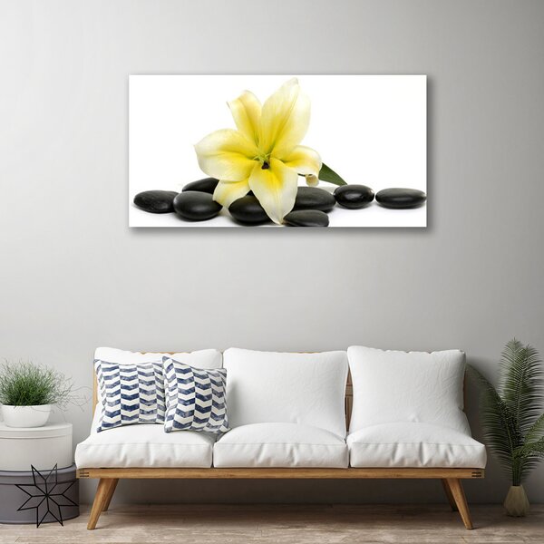 Quadro su tela Pietre di fiori Art 100x50 cm