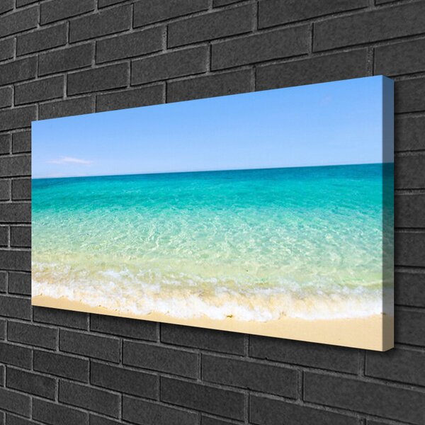 Quadro su tela Paesaggio marino 100x50 cm
