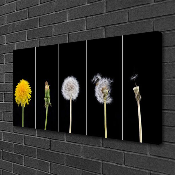 Quadro su tela Pianta di tarassaco 100x50 cm