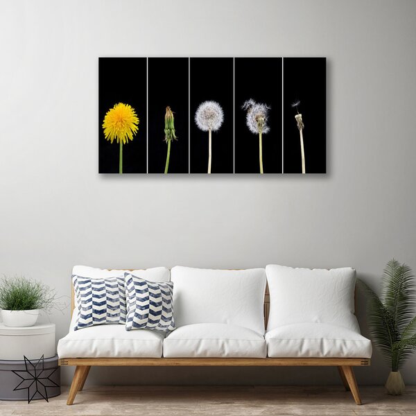 Quadro su tela Pianta di tarassaco 100x50 cm