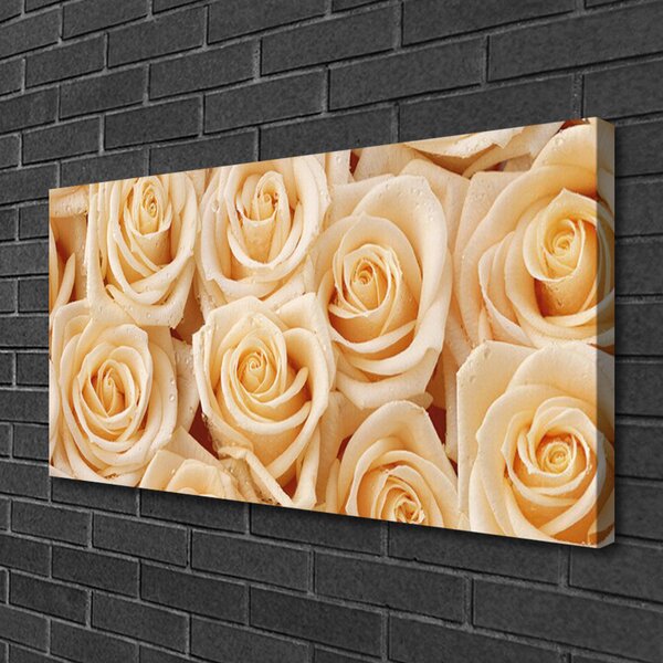 Quadro su tela Rose, fiori, piante 100x50 cm