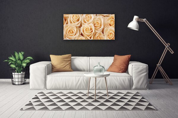 Quadro su tela Rose, fiori, piante 100x50 cm