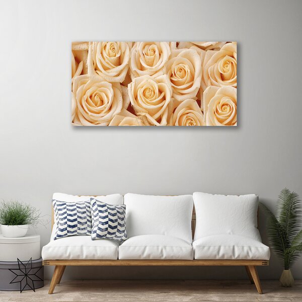 Quadro su tela Rose, fiori, piante 100x50 cm