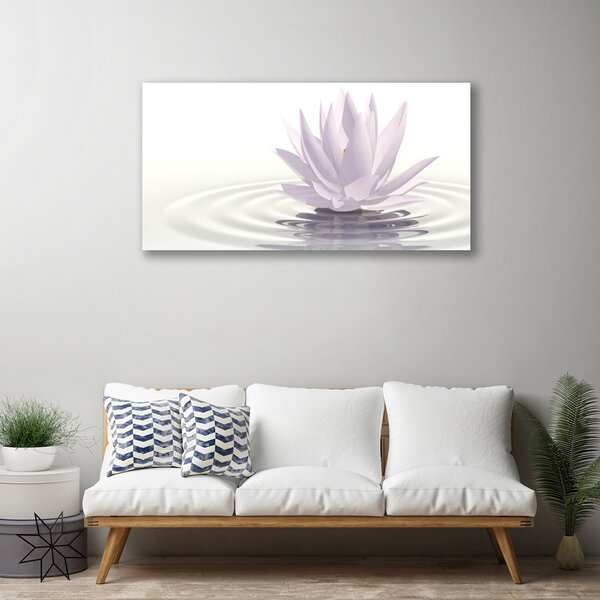 Quadro su tela Arte dell'acqua dei fiori 100x50 cm