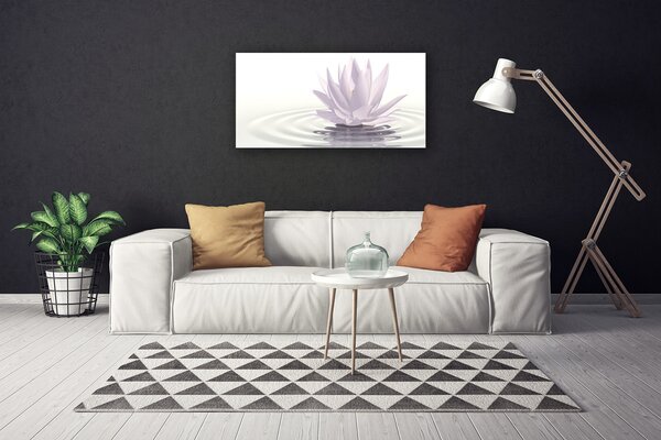 Quadro su tela Arte dell'acqua dei fiori 100x50 cm