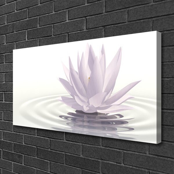 Quadro su tela Arte dell'acqua dei fiori 100x50 cm