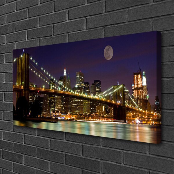 Quadro su tela Architettura del ponte 100x50 cm