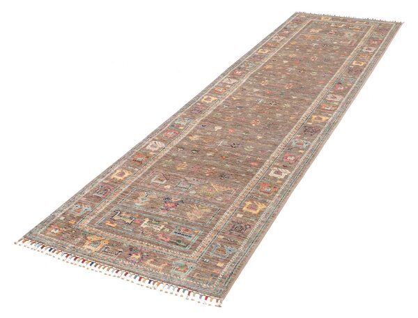 Rubin Pakistan Cornice Marrone Cenere Multicolor 80x293 Cm