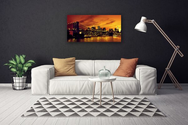 Quadro su tela Architettura del ponte 100x50 cm