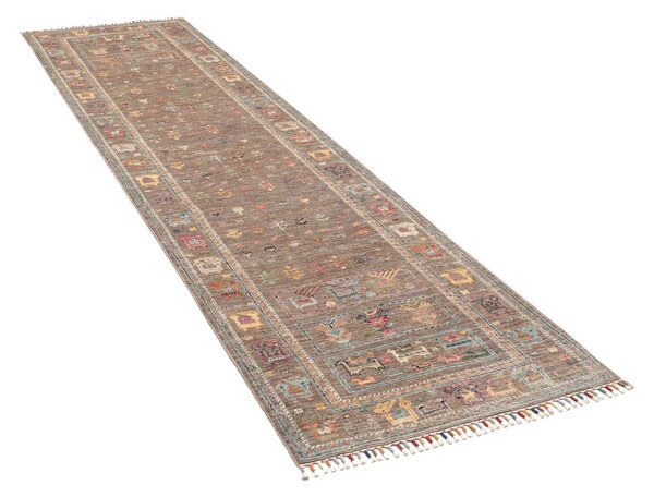 Rubin Pakistan Cornice Marrone Cenere Multicolor 80x293 Cm