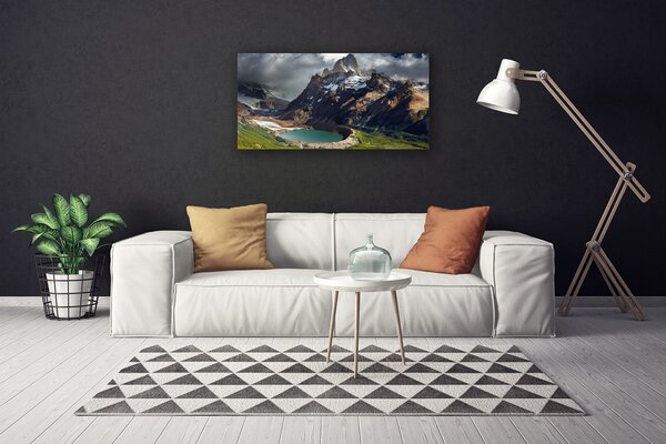 Quadro su tela Paesaggio della baia di montagna 100x50 cm