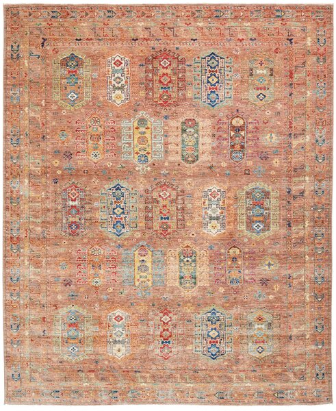 Tribal Pakistan Cornice Terracotta Terra Multicolore 238x290 Cm