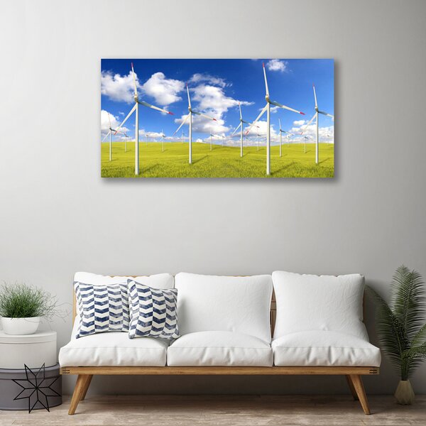 Quadro su tela Campo di architettura 100x50 cm