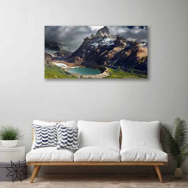 Quadro su tela Paesaggio della baia di montagna 100x50 cm