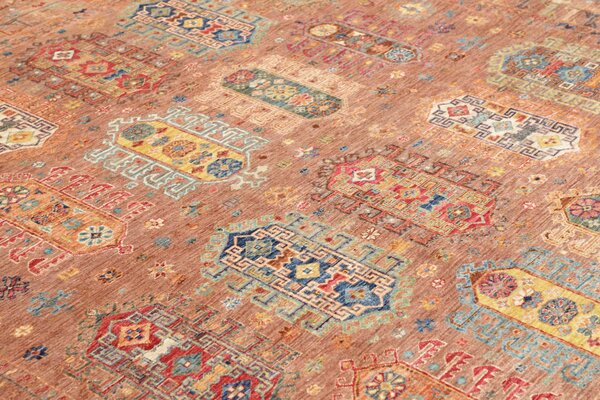 Tribal Pakistan Cornice Terracotta Terra Multicolore 238x290 Cm
