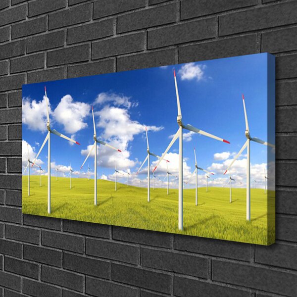 Quadro su tela Campo di architettura 100x50 cm