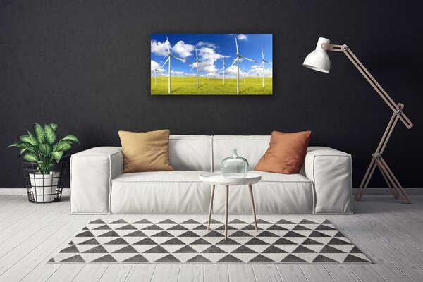 Quadro su tela Campo di architettura 100x50 cm