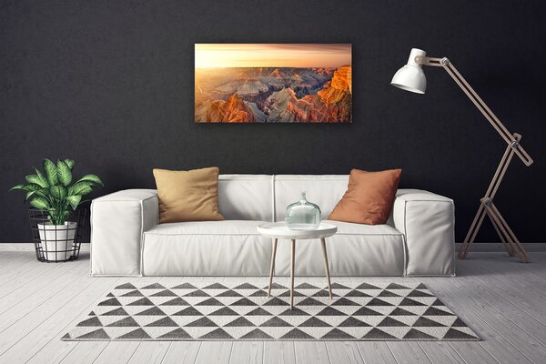 Quadro su tela Paesaggio di montagne 100x50 cm