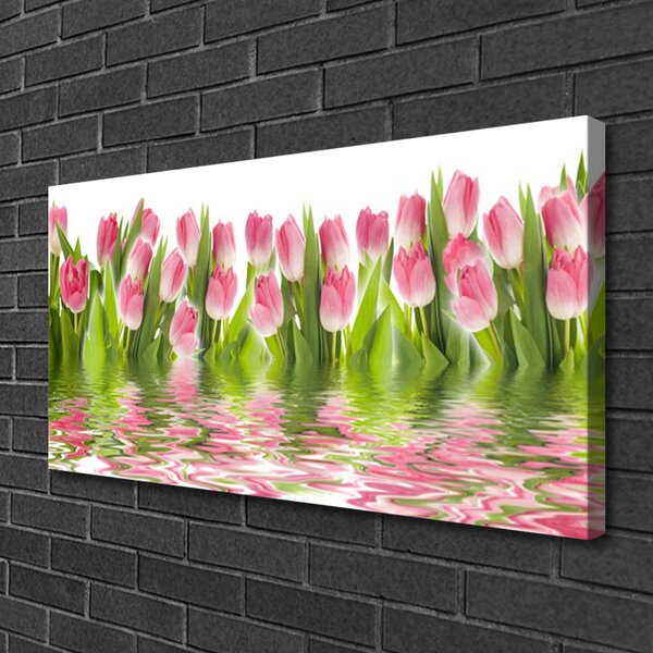 Quadro su tela Tulipani Pianta Natura 100x50 cm