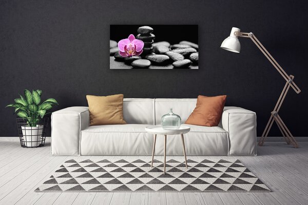 Quadro su tela Pietre di fiori Art 100x50 cm