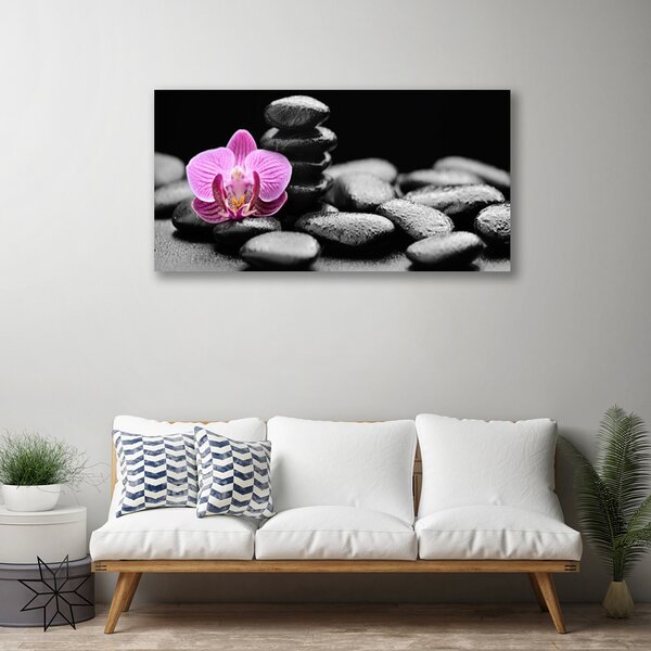 Quadro su tela Pietre di fiori Art 100x50 cm