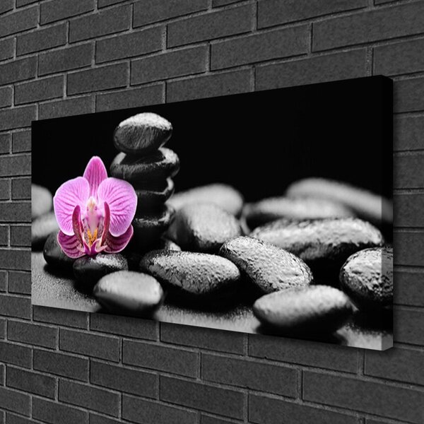 Quadro su tela Pietre di fiori Art 100x50 cm
