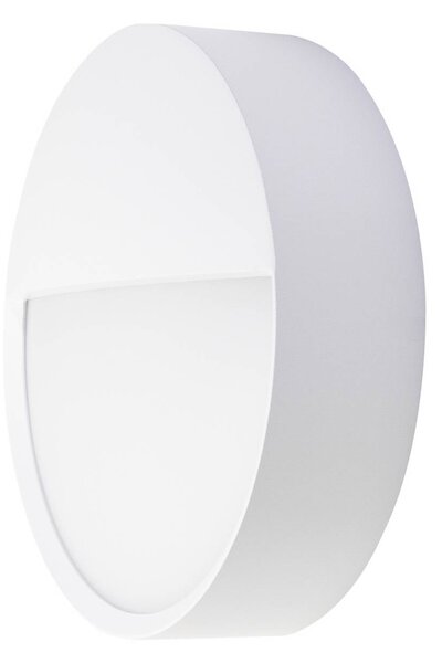 BRUMBERG Applique da esterni LED EYE, semi-aperta, bianca, CCT, IP65 EYE, Bianco / Opale, Corridoio, Alluminio